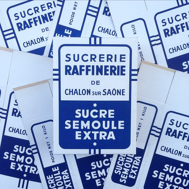 boite sucre sucrerie raffinerie chalon sur saone 1960 vintage emballage