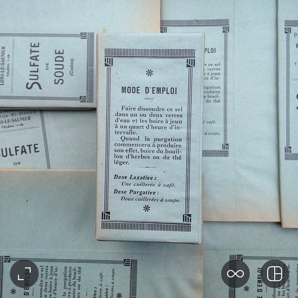 Boite Sulfate de Soude 1940 n°1