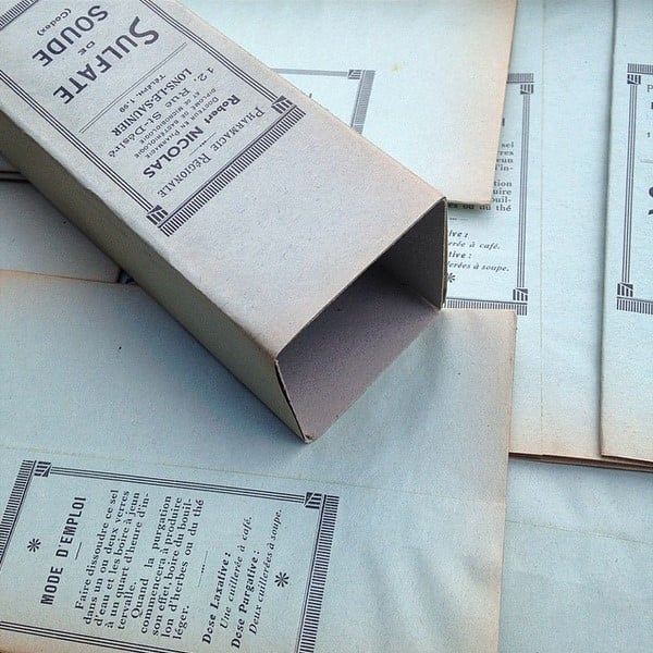 Boite Sulfate de Soude 1940 n°1