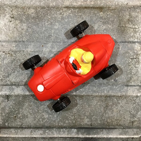 Jouet voiture bolide course rouge ancien vintage 1960