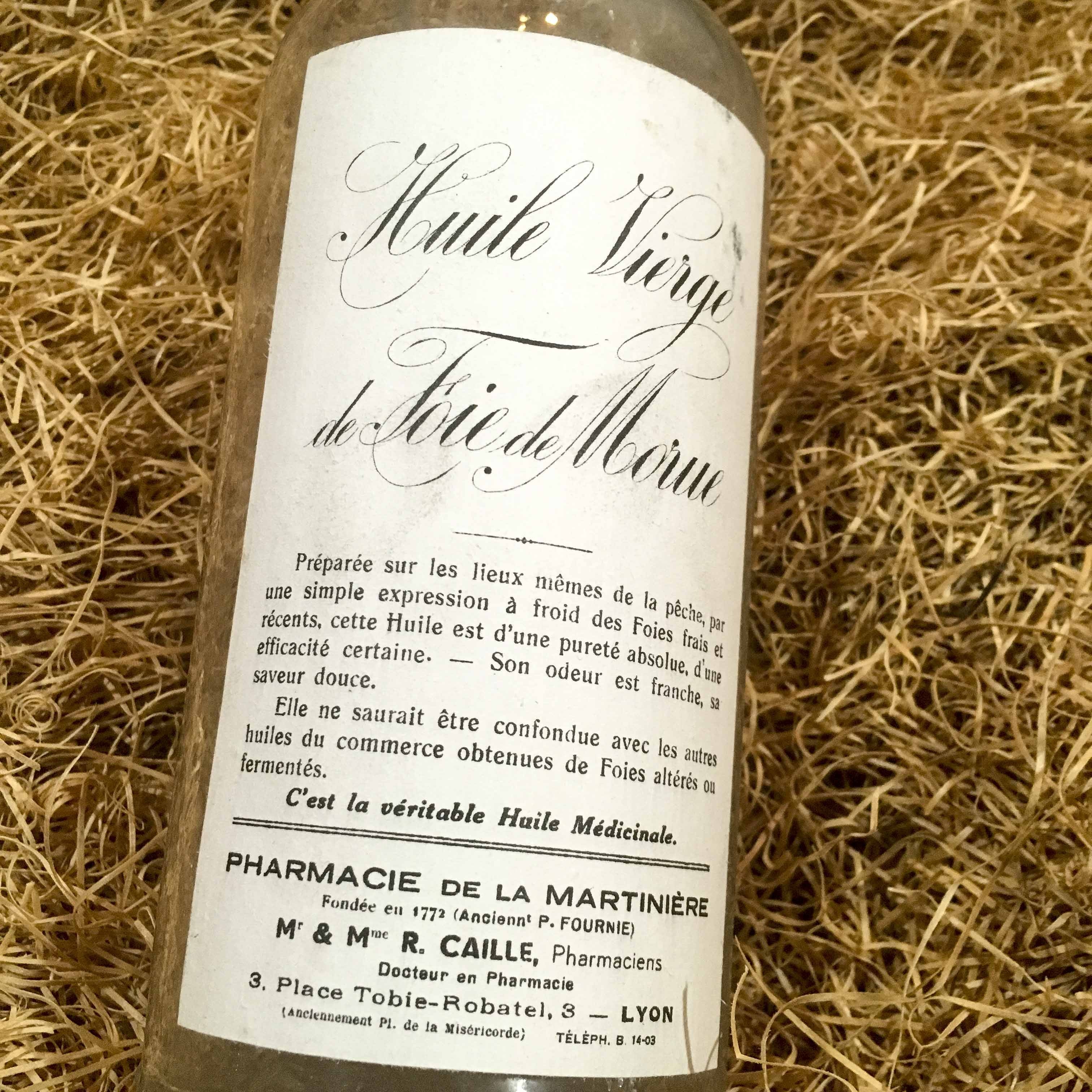 Bouteille d'Huile de Foie de Morue 1930