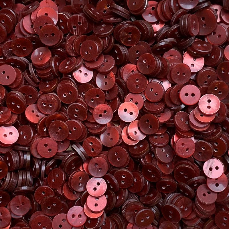 Bouton Bordeaux 11mm 1970