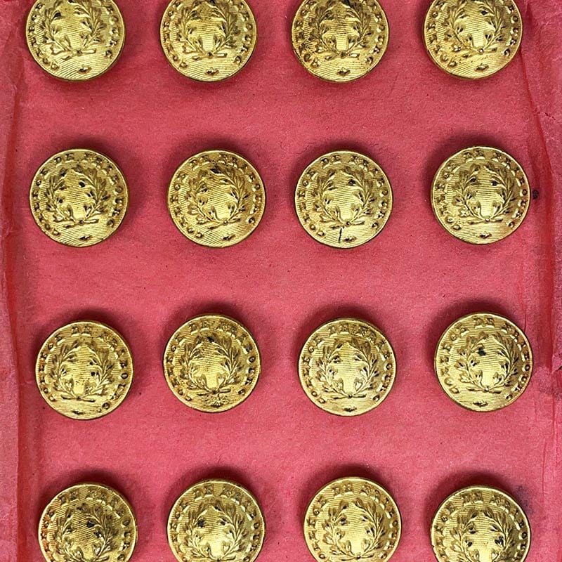bouton ancien collège de fribourg 14mm doré or supérieur 1930 Ancien Vintage Militaire
