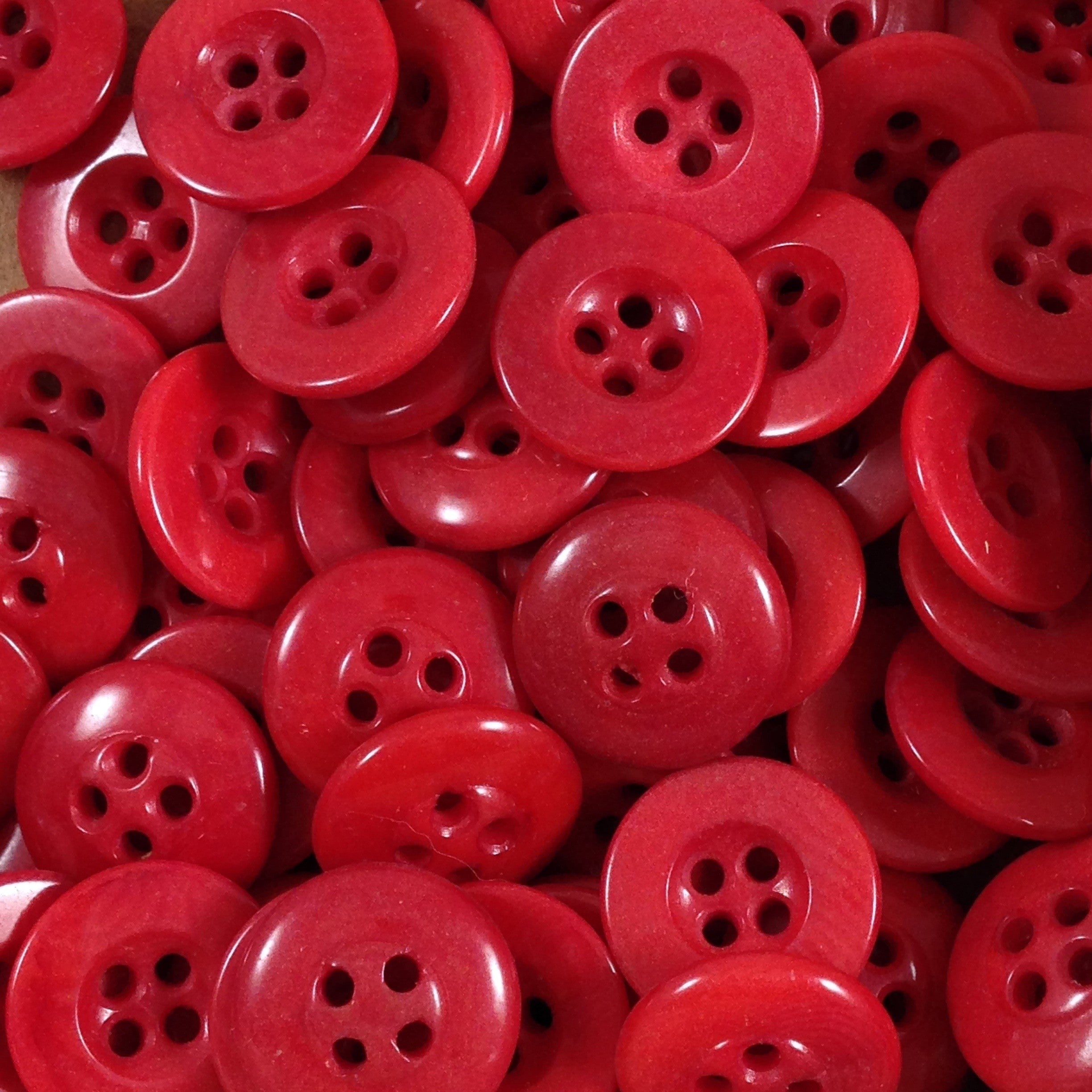 Bouton Culotte Rouge Corozo 14mm 1920