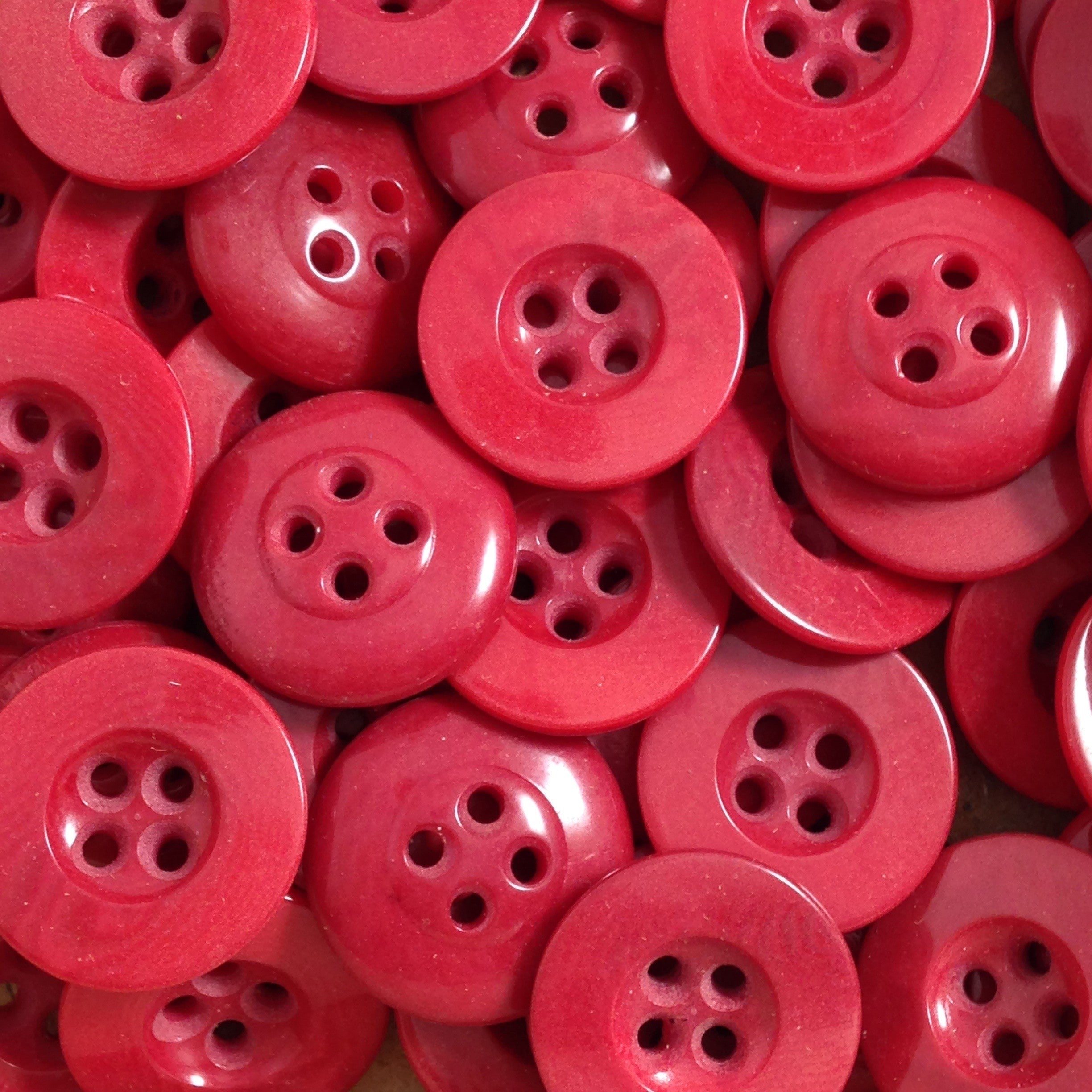 Bouton Culotte Rouge Corozo 17mm 1920