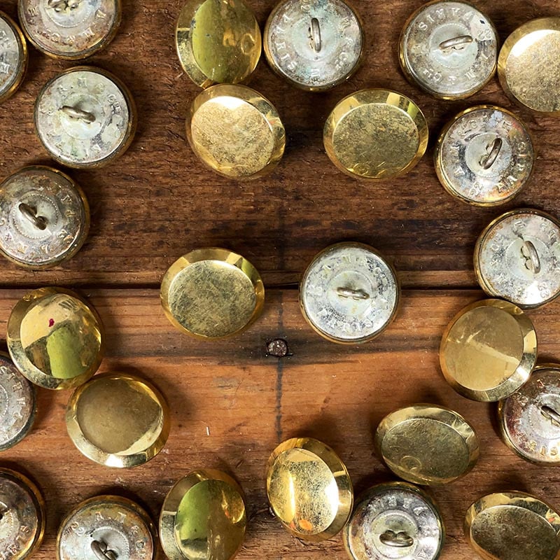 Gold Button 22mm 1930