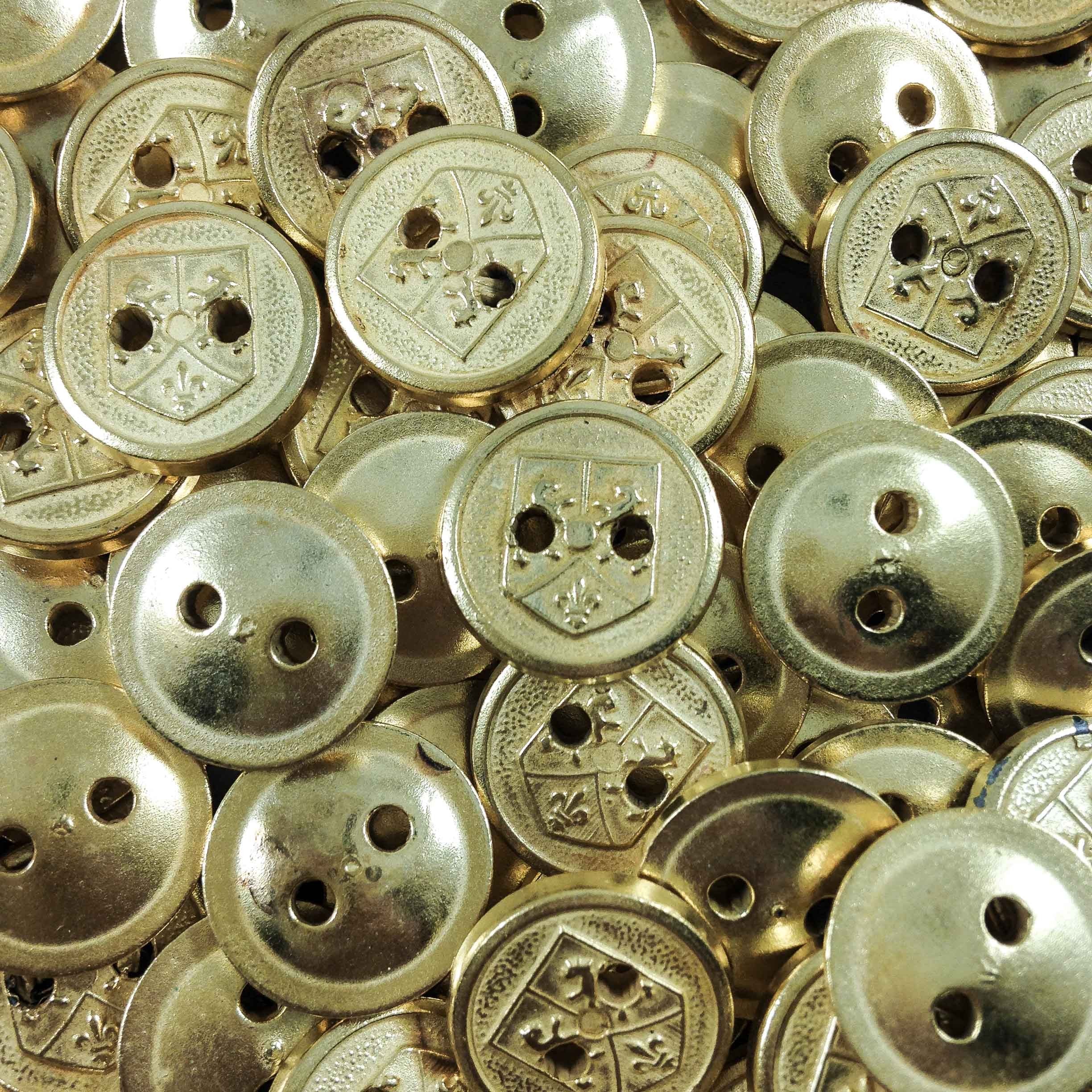 Bouton Doré Blason 10mm 1960 N°1
