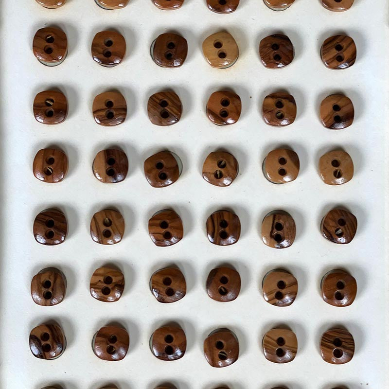 10mm Wooden Button 1960