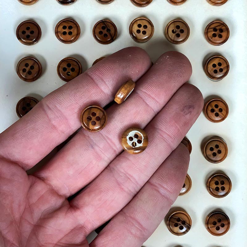 Wooden Button 12mm 1960