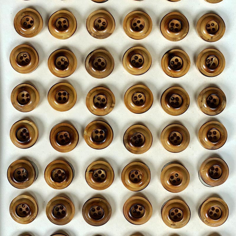 Wooden Button 14mm 1960