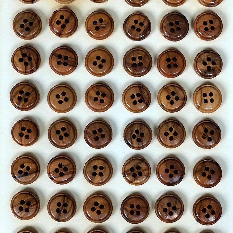 Wooden Button 14mm 1960