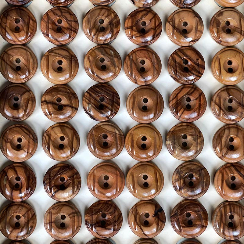 18mm Wooden Button 1960