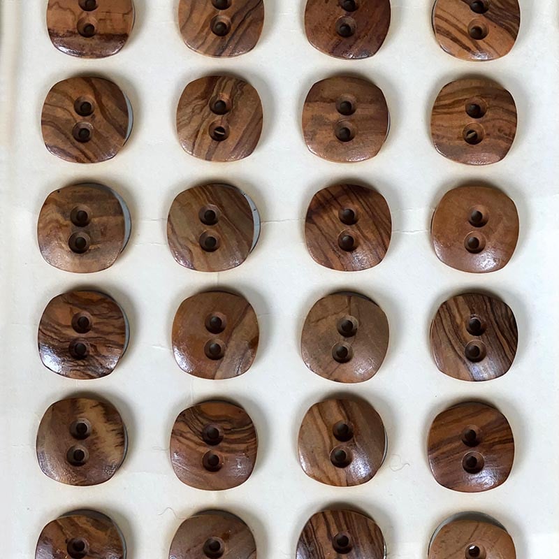 18mm Wooden Button 1960