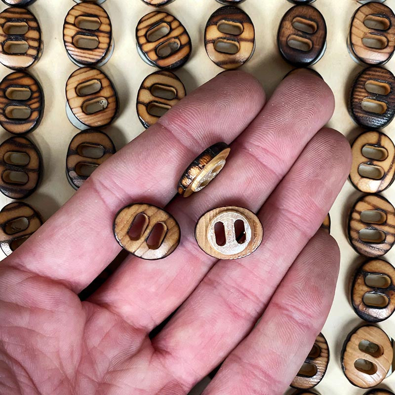 18mm Wooden Button 1960