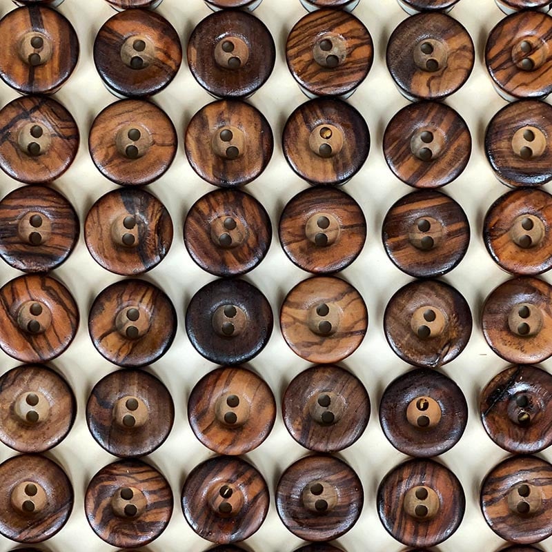 18mm Wooden Button 1960