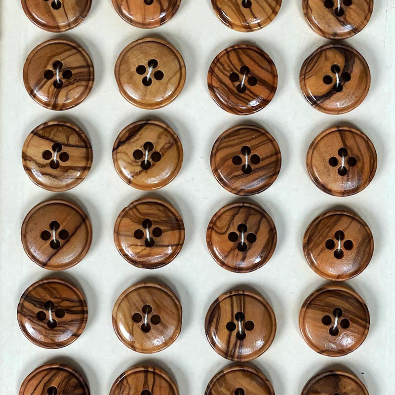 Wooden Button 20mm 1960