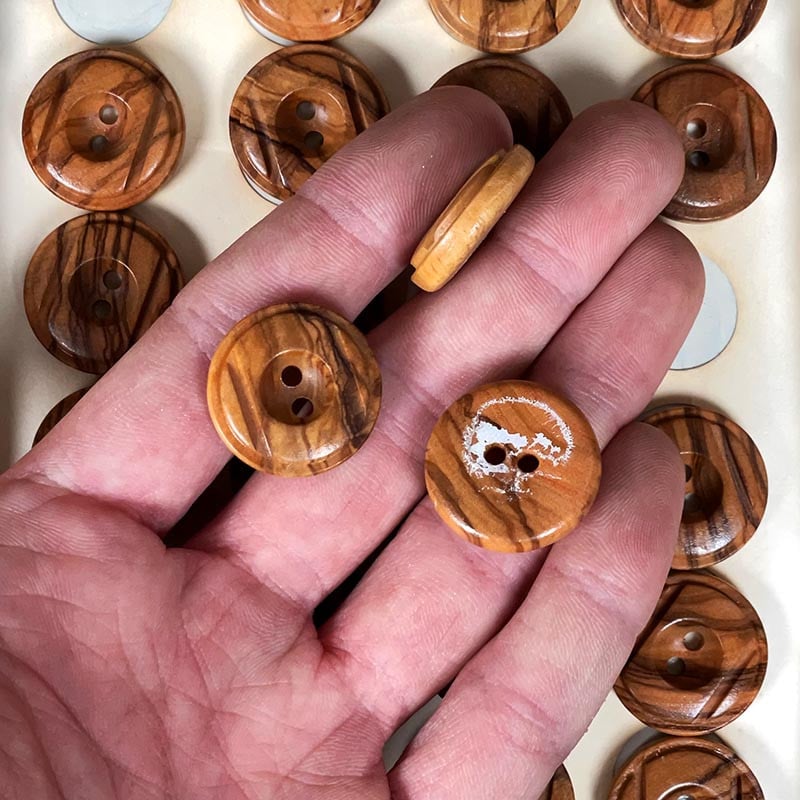 23mm Wooden Button 1960