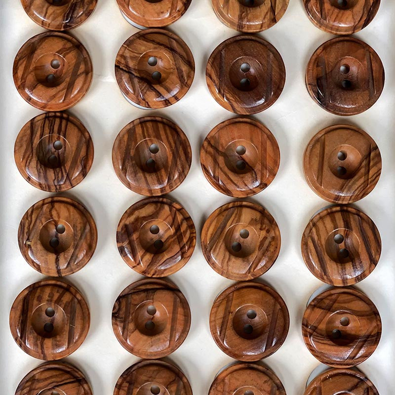 23mm Wooden Button 1960