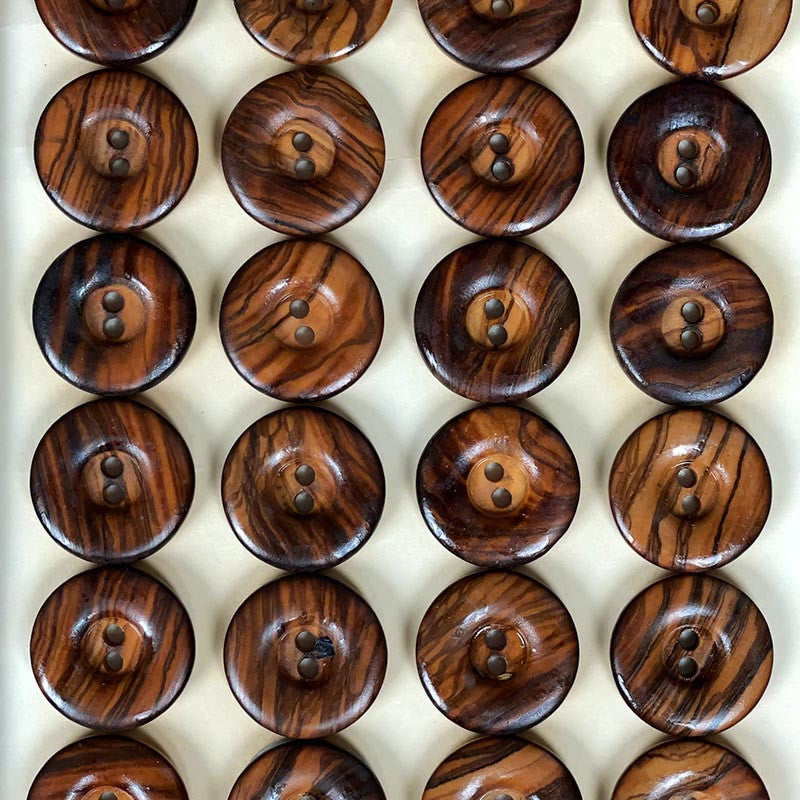 23mm Wooden Button 1960