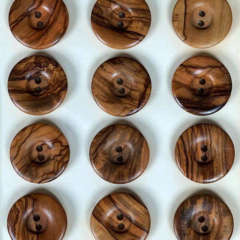 28mm Wooden Button 1960