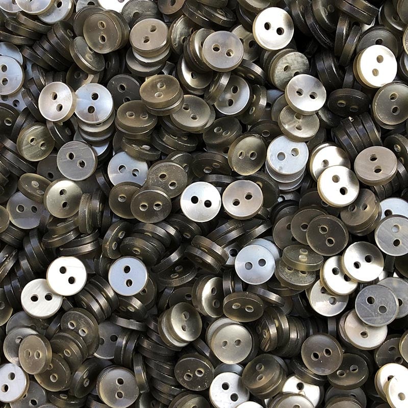 Bouton Gris Brillant 9mm 1940