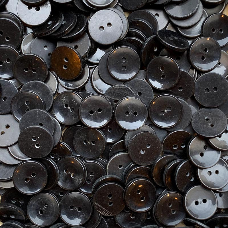 Bouton Gris Marron 18mm 1970
