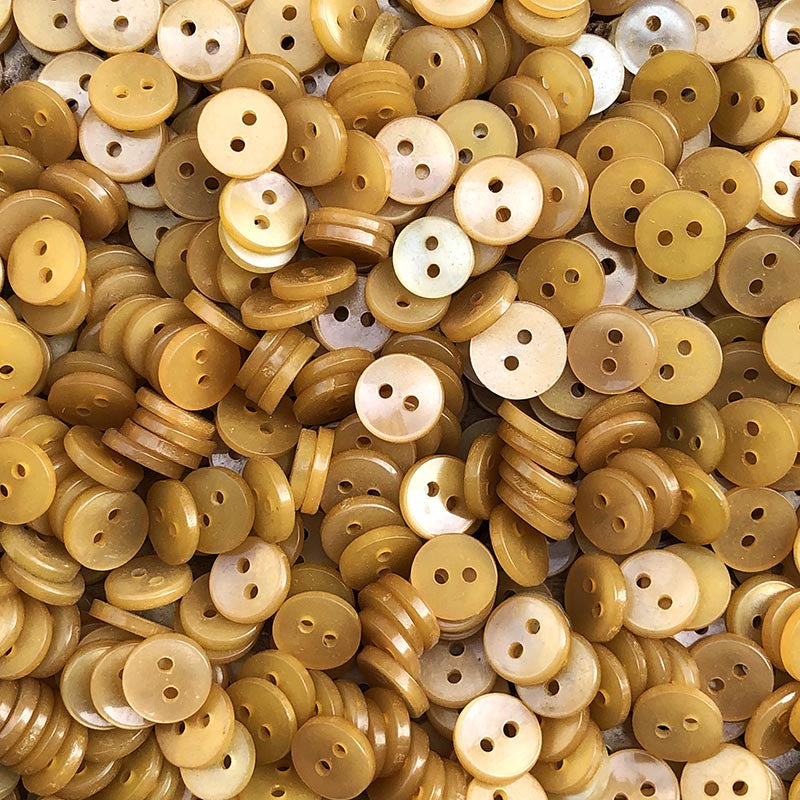 Bouton Jaune Orange 11mm 1940