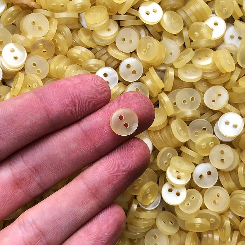 Bouton Jaune Pâle 10mm 1940