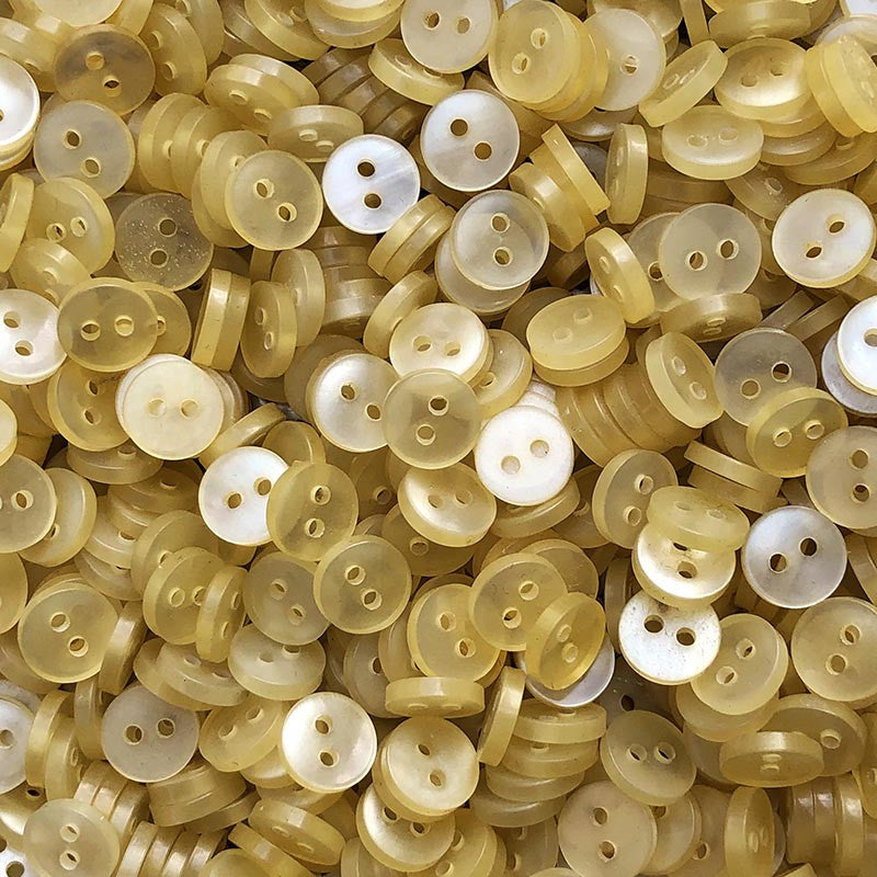 Bouton Jaune Pâle 10mm 1940