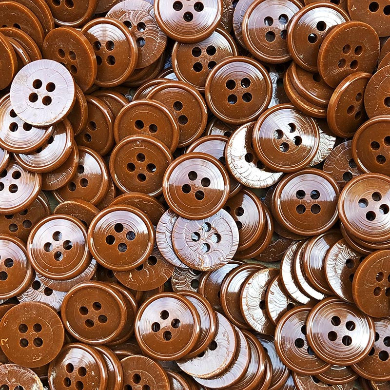 Bouton Marron 14mm 1960