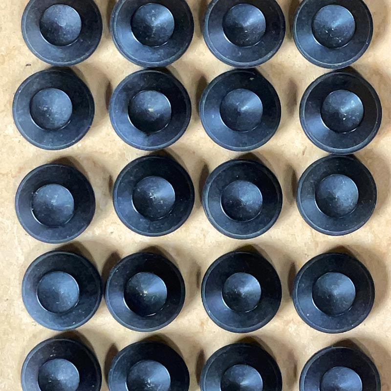 bouton ancien petit creux 13mm noir 1920 1900 vintage