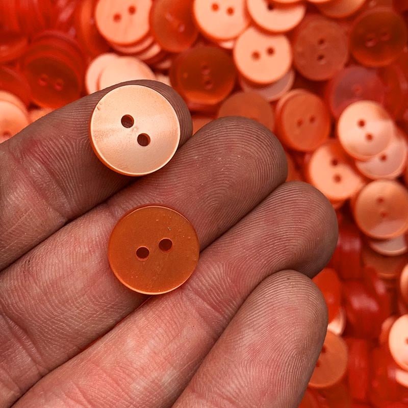 Bouton Orange 14mm 1970