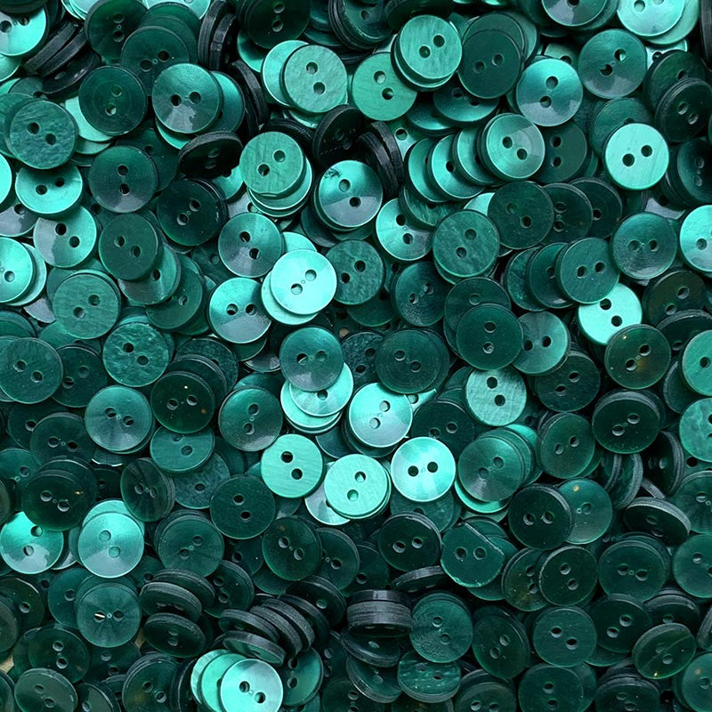 Green Button 11mm 1970