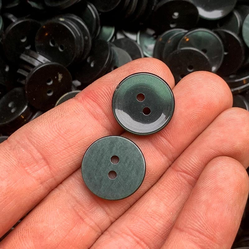 Bouton Vert Foncé 18mm 1970