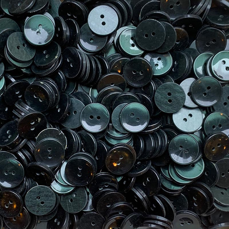 Bouton Vert Foncé 18mm 1970