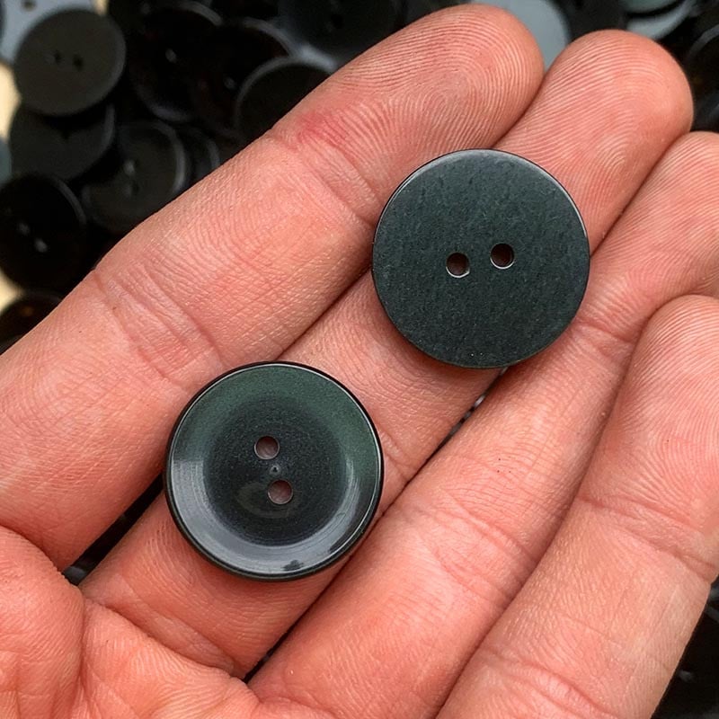 Bouton Vert Foncé 22mm 1970