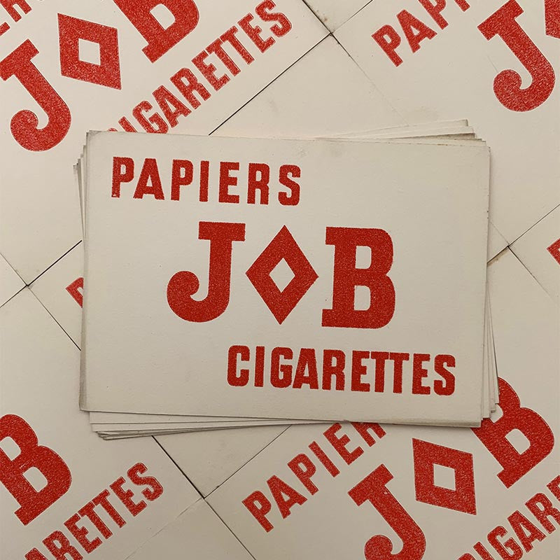 buvard publicitaire ancien vintage cigarettes papiers à rouler JOB Joseph Bardou 1950 illustration 1960