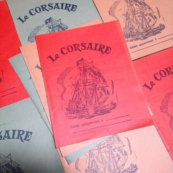 Cahier d'Ecole le Corsaire 1960