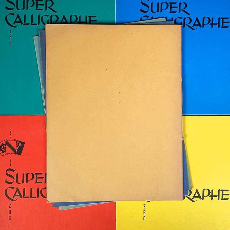 cahier d'écolier école super calligraphie ligne pages 22 17cm ancien vintage 1950 1960