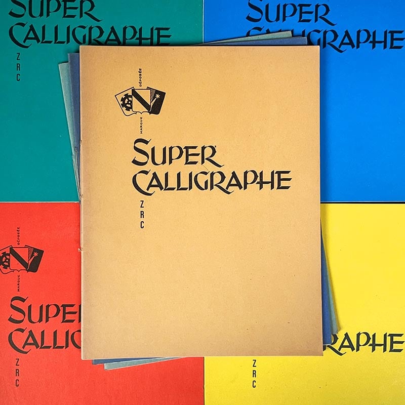 cahier d'écolier école super calligraphie ligne pages 22 17cm ancien vintage 1950 1960