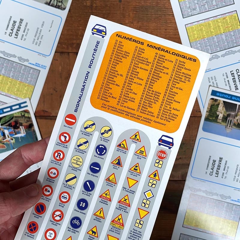 calendrier charcuterie bracieux 41 1970 1974 code de la route conduite voiture