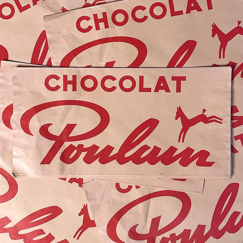 calot publicitaire ancien chapeau en papier enfant tour de france evenement vintage 1950 1960 poulain chocolat en poudre rouge