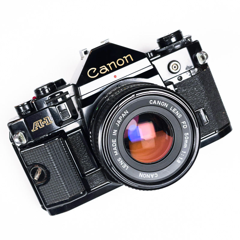 canon a1 50mm 1.8 fd appareil photo argentique film pellicule ancien vintage reflex 135 35mm 24x36 photographie