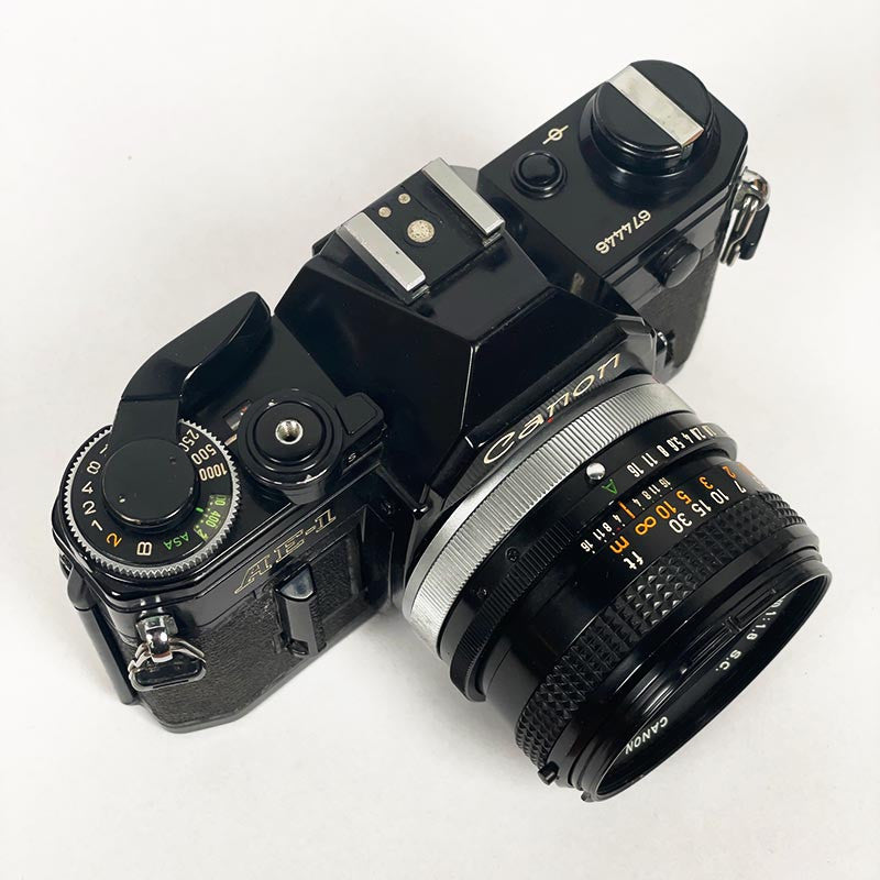Canon AE-1 Noir & 50mm 1.8 S.C