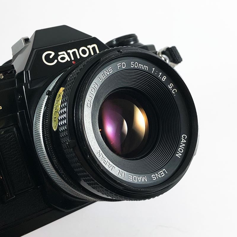 Canon AE-1 Noir & 50mm 1.8 S.C