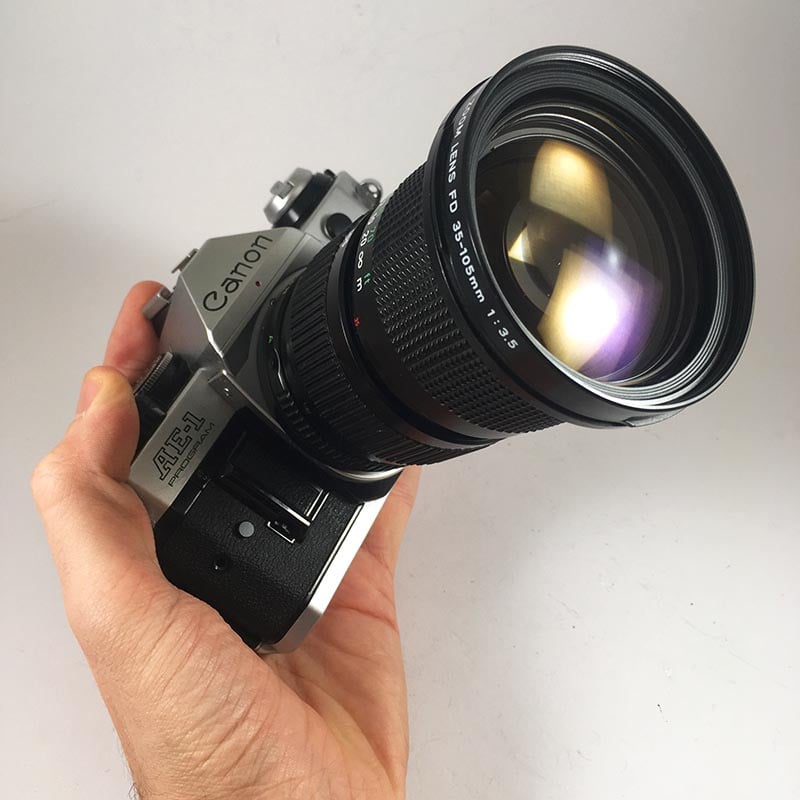 Canon AE-1 Program & 35mm 105mm 3.5
