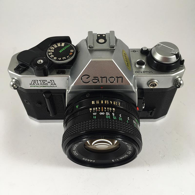 canon ae1 program 50mm fd 2 reflex argentique 35mm ancien appareil photo