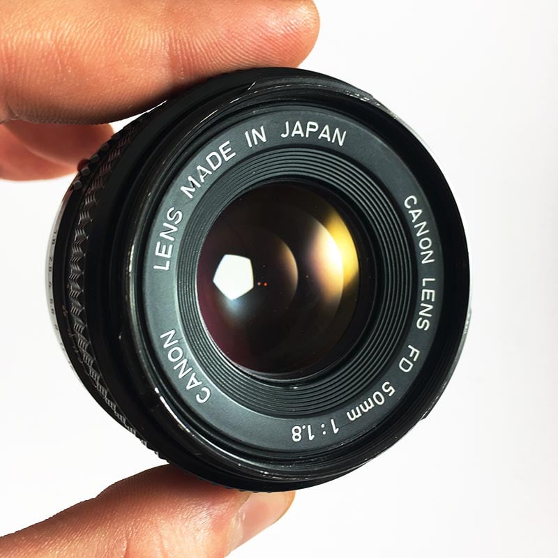 Canon AV-1 Noir & 50mm FD 1.8
