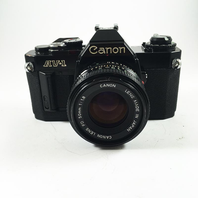 Canon AV-1 Black & 50mm FD 1.8