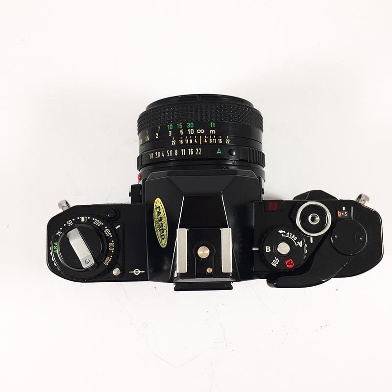 Canon AV-1 Noir & 50mm FD 1.8